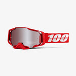 Goggle- Ride 100% ARMEGA® War Red, Goggle Moto/MTB, HiPer silver mirror