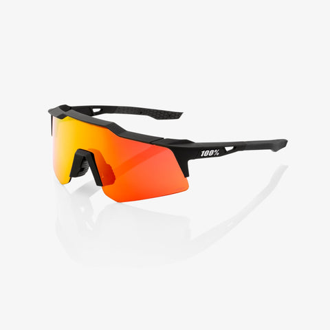 Sportbrille- Ride 100% SPEEDCRAFT® XS Soft Tact Black HiPER® Red Multilayer Mirror Lens + Clear Lens Included