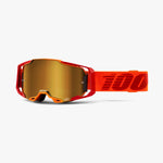 Goggle- Ride 100% ARMEGA® Litkit, Goggle Moto/MTB, Orange, True Gold Mirror & Clear Lens