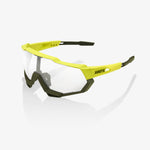 Sportbrille- Ride 100% Speedtrap soft tact banana, black mirror & clear Linse