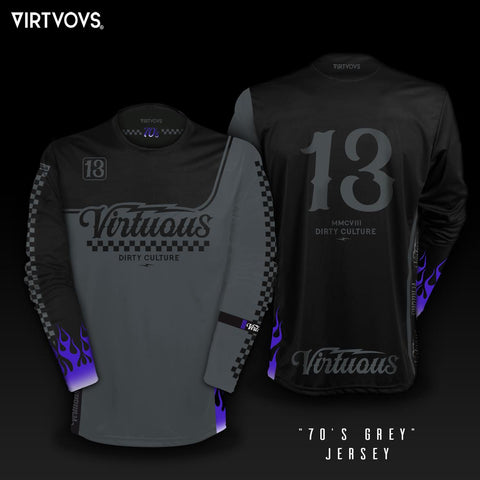 Virtuous Jersey Langarm - 70's Grey