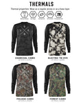 Loose Riders Thermo- Jersey Langarm Men - FOREST CAMO