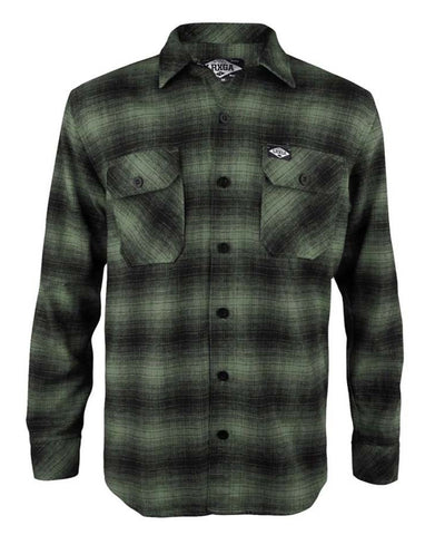 Loose Riders Men Flanellhemd - FLANNEL GREEN