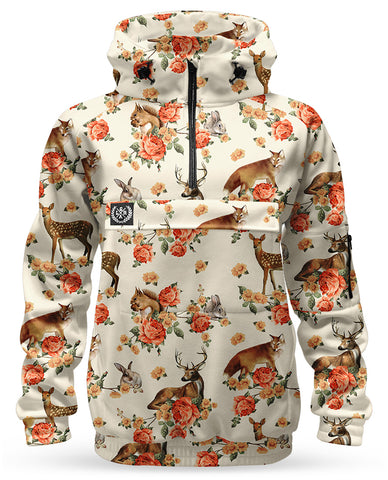 Loose Riders Fleece Anorak Ladies - FOREST ANIMALS