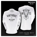 Virtuous Jersey Langarm - Dirty Culture White