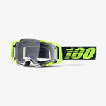 Goggle- Ride 100% ARMEGA® Deker Goggle Moto/MTB, Silver Flash Mirror & Clear Lens