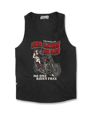 Liquor Brand Tank Top Men - Gas, Grass or Ass