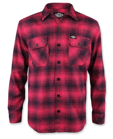 Loose Riders Men Flanellhemd - RED FLANNEL