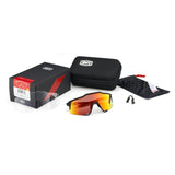 Sportbrille- Ride 100% SPEEDCRAFT TALL® Soft Tact Banana Grey Green Lens + Clear Lens Included